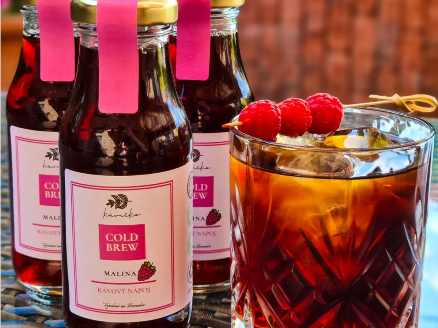 Kávičko Malina - nealko cold brew